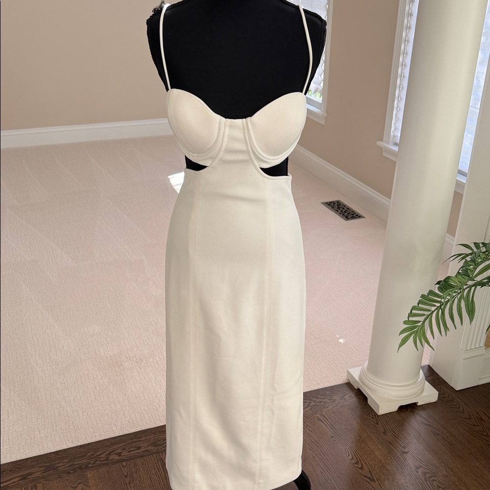 Midi Dress with side cutouts. Beautiful. Wore once